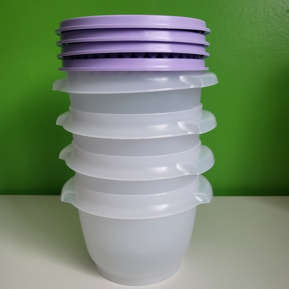 Tupperware Set of 4- 20 oz/600ml Servalier Bowls - Picture 2 of 5